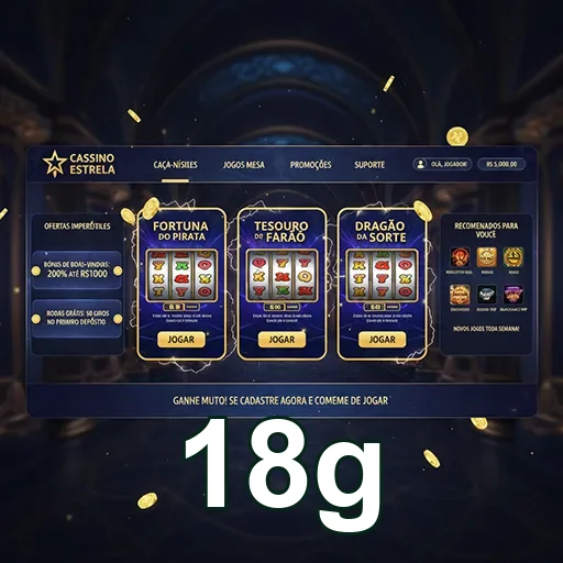 Jogador se divertindo com slots na 18g online