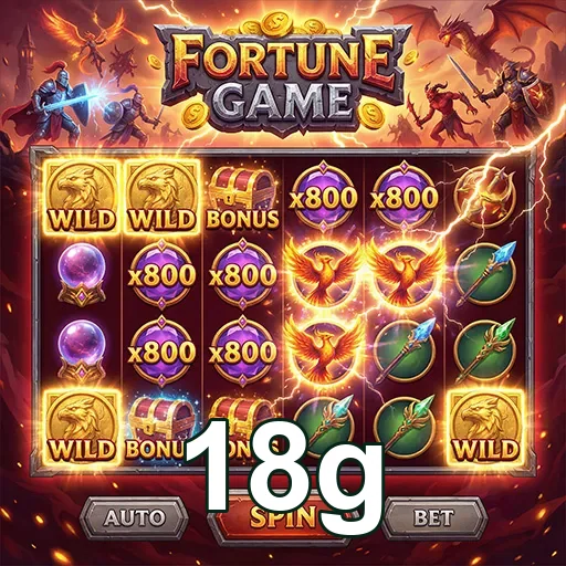 Jogo de slots com tema de fortuna no site 18g, destacando gráficos vibrantes e símbolos da sorte.