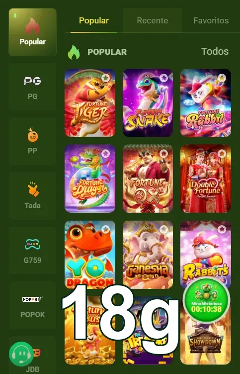 Coleção de slots populares em plataforma de jogos